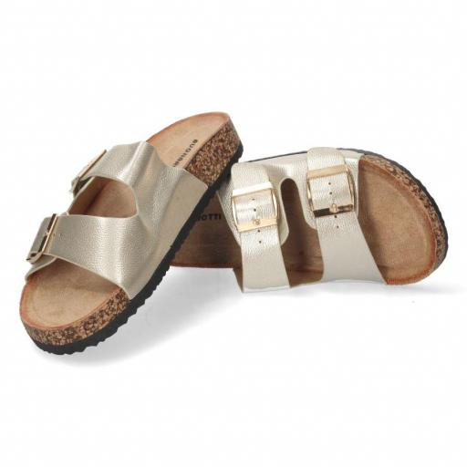 Sandalia Estilo Birkens Oro