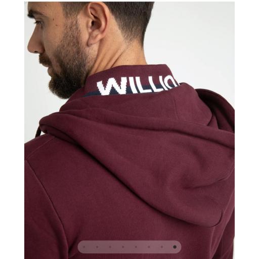 Sudadera Williot con Cremallera Burdeos [2]