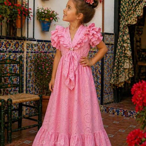 Bata Rociera Perforada Niña con Pico Incluido | Infantil [0]