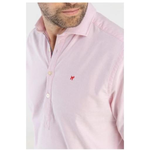 Camisa Polera Oxford Rosa [1]