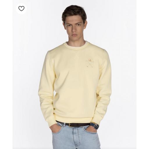 SUDADERA SHORELINE CLASSIC LIGHT YELLOW