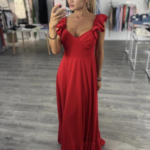 Vestido Rocío rojo