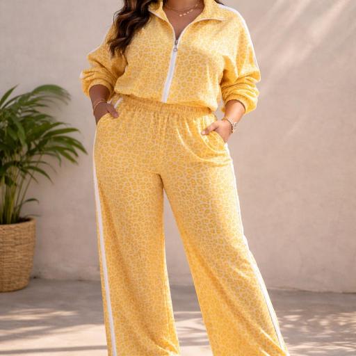 Conjunto mujer animal print Talla Grande