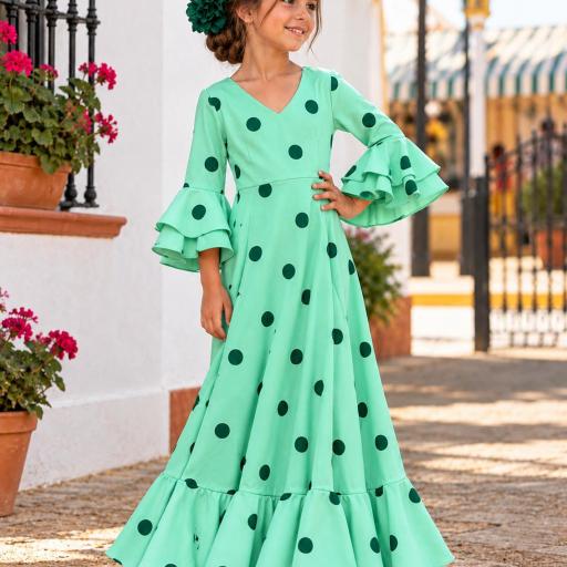 Vestido de Flamenca Infantil Alma de Lunares | Baile [1]