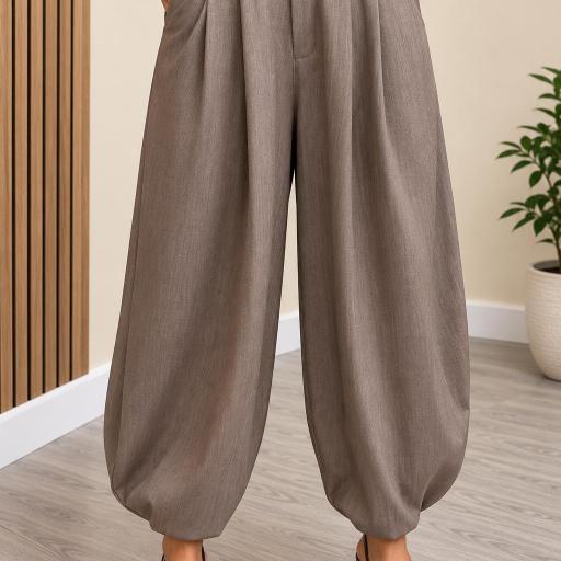 Pantalón Balloon Mujer con Pinzas | Mälika [3]