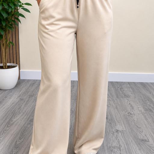 Pantalón Palazzo de Mujer Seul – Casual Chic Beige [1]