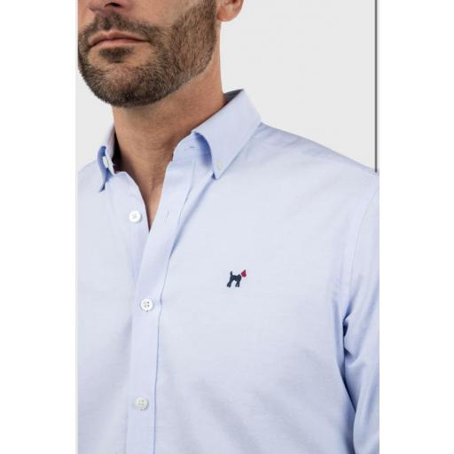 Camisa Oxford Slim Fit Celeste [1]