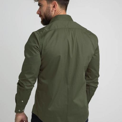 Camisa Garment Dyed Verde Militar [1]