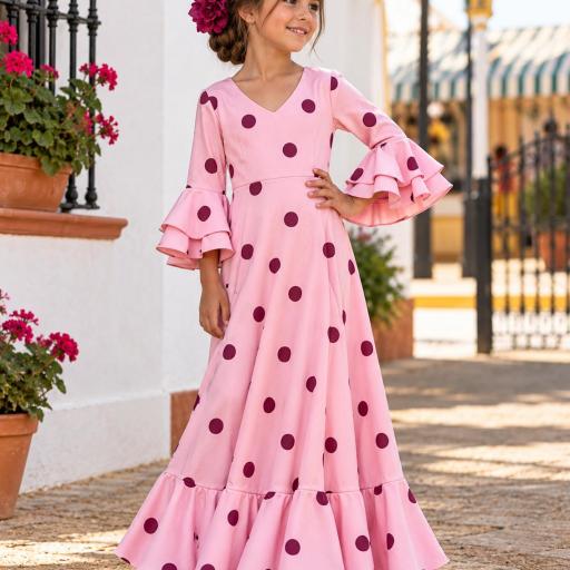 Vestido de Flamenca Infantil Alma de Lunares | Baile