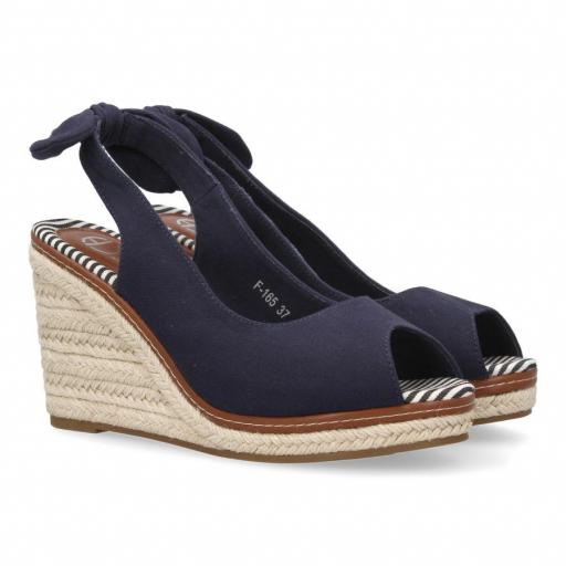 Sandalias Mujer de cuña tipo alpargata Samy Marino