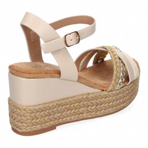 Sandalia de Cuña de Yute para Mujer Ceylan Beige [2]