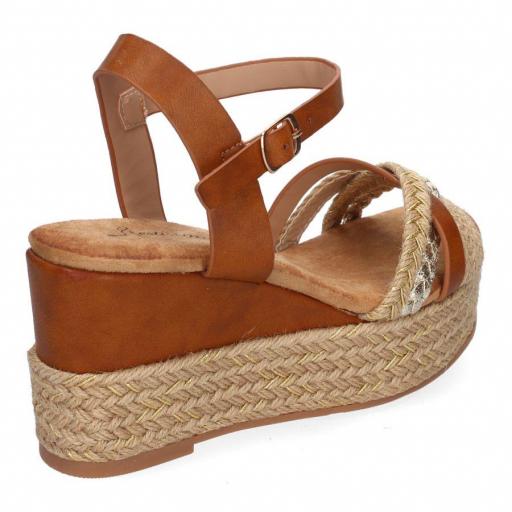 Sandalia de Cuña de Yute para Mujer Ceylan Camel [2]