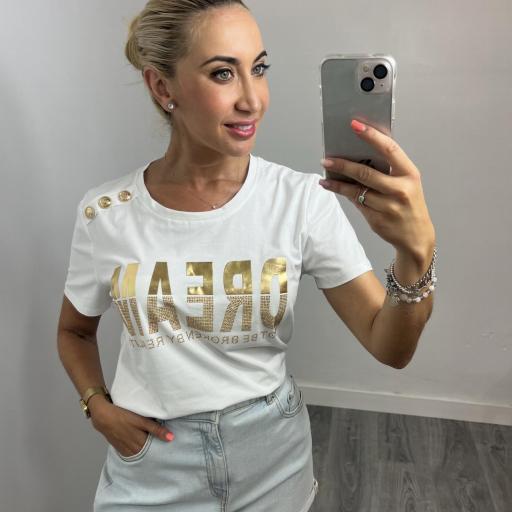 Camiseta Mujer Manga  Corta  Dream