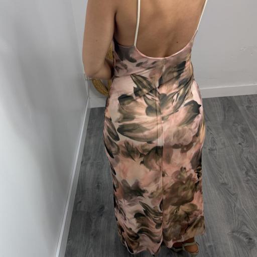 Vestido Midi Estampado Rosa Mujer Care [2]