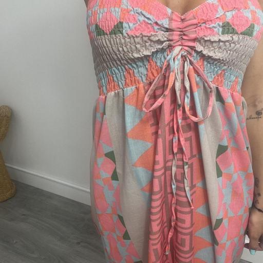 Vestido Mujer Largo Indira Coral [2]