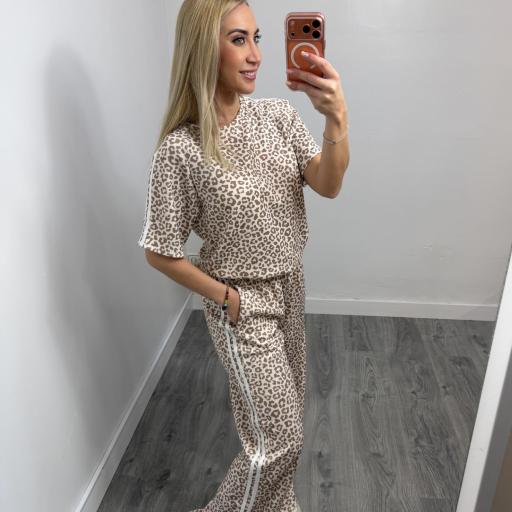 Conjunto Leopardo Mujer Beige | [0]