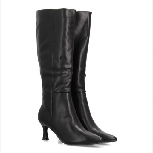 Bota Alta de Mujer Punta Fina  Adina Negro [1]