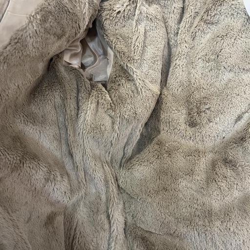 Chaqueta Acolchada Mujer con Forro de Pelo Interior Beige [2]