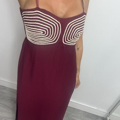 Vestido Mujer Midi Celine Burdeos [1]