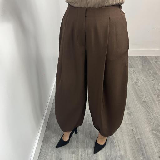 Pantalón Ballon mujer bombacho Marrón  [1]