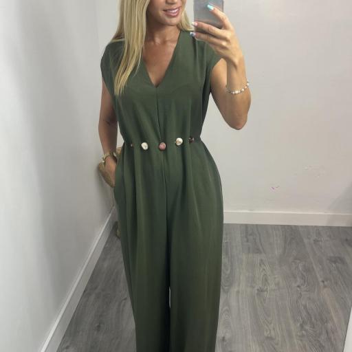 Mono Mujer Largo Leyre verde 