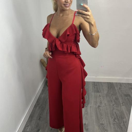 Mono Mujer  Largo Sofia Rojo