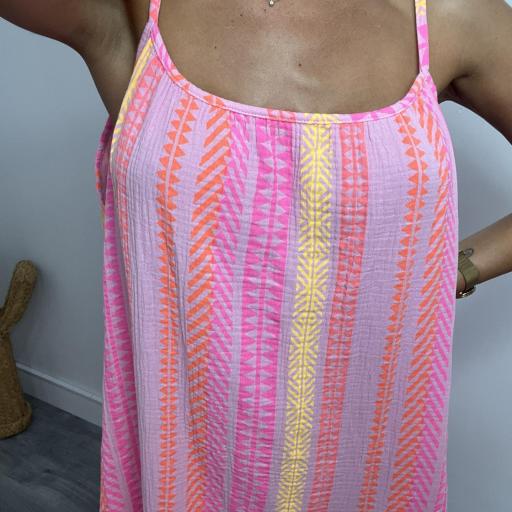 Vestido Midi Mujer  Summer Vibes Fucsia [1]