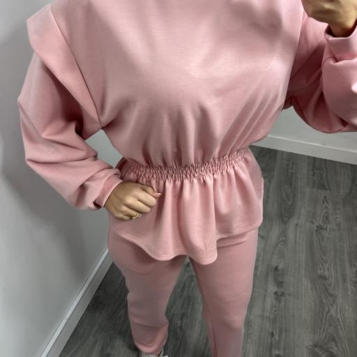 Conjunto mujer cómodo Oxford Rosa [1]