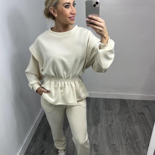 Conjunto mujer cómodo Oxford Beige