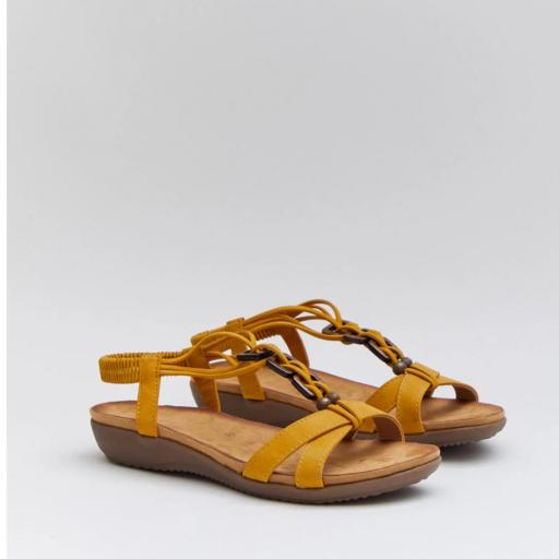 Sandalia Amarillo Mujer Lumpur [0]