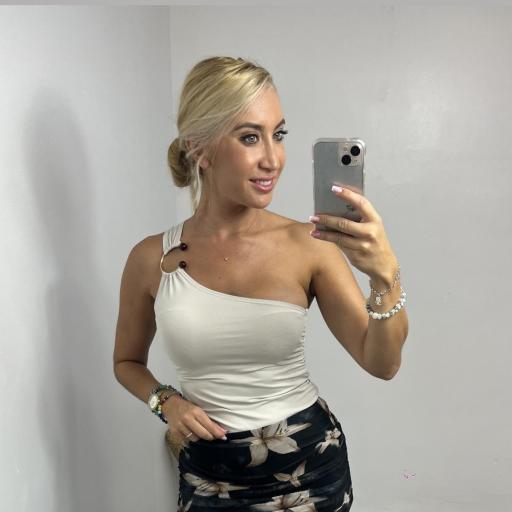 Top asimétrico  mujer Hetvi beige [0]