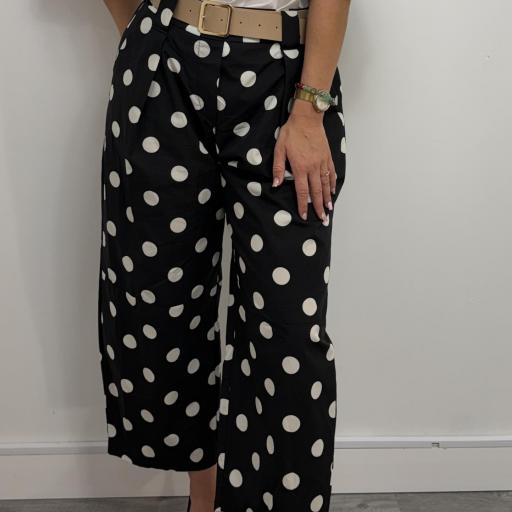 Pantalón Balloon de Lunares Mujer | Pantalón Elegante [1]