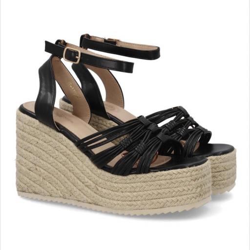Cuñas Negro de Ibiza – Sandalias de Plataforma Elegantes y Cómodas [1]