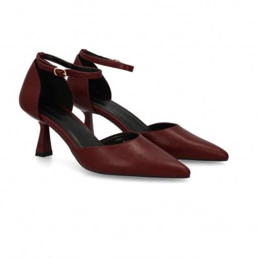 Zapato Mujer  tacón salón Uleh Burdeos