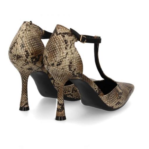 Zapatos de tacón mujer estampado serpiente  [2]