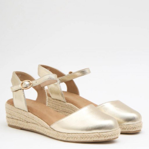 Cuñas con Plataforma cómodas Jare Oro [1]