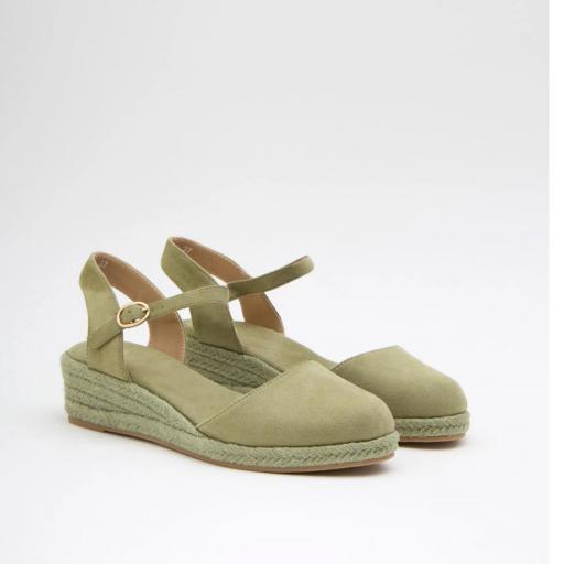 Cuñas con Plataforma cómodas Jare Verde [1]