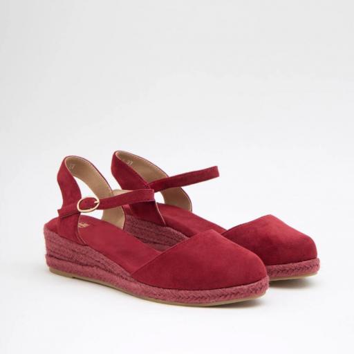 Cuñas con Plataforma cómodas Jare Burdeos [1]