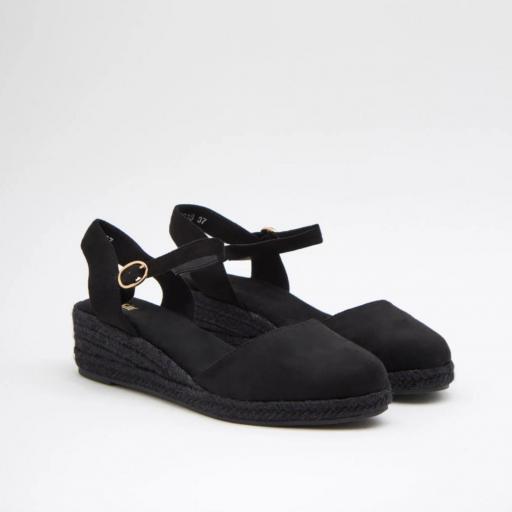 Cuñas con Plataforma cómodas Jare Negro [1]