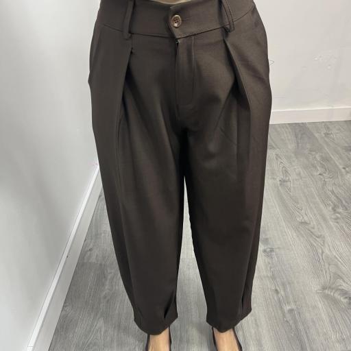 Pantalón  Balloon Mujer  Marrón  [1]