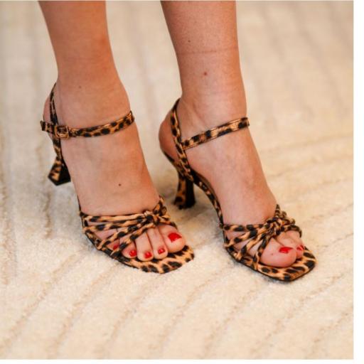 Sandalia Mujer Tacón Claret Leopardo [1]