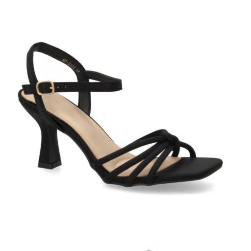 Sandalia Mujer Tacón Claret negro [0]
