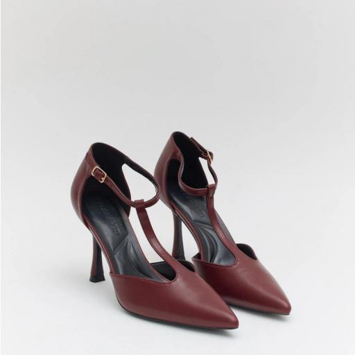 Zapatos de tacón mujer Stilettos burdeos [0]