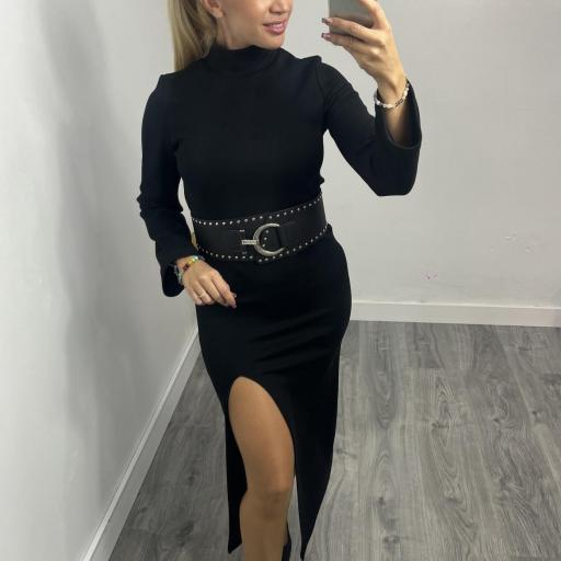 Cinturón mujer piel con lentejuelas 