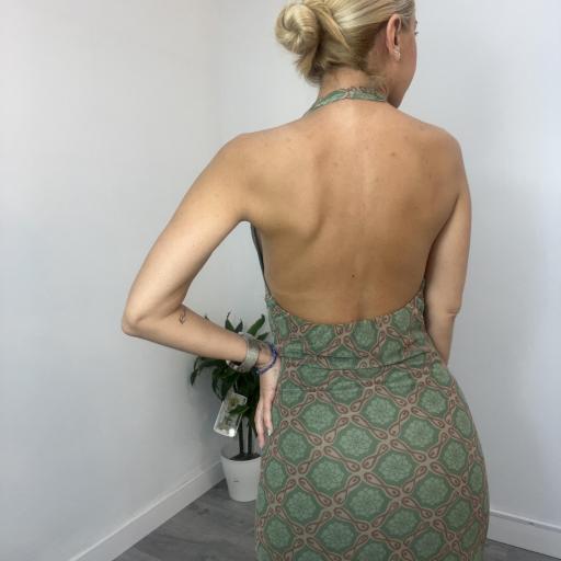 Vestido Mujer Midi Estampado Bahía Verde [2]