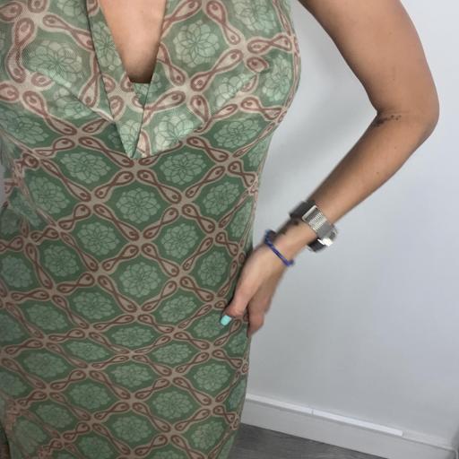 Vestido Mujer Midi Estampado Bahía Verde [1]