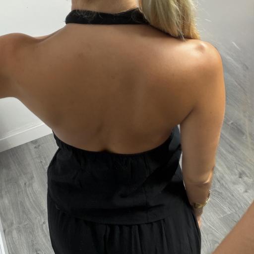 Conjunto Sicilia Halter Negro para Mujer [2]
