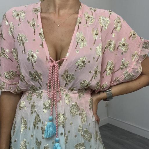 Vestido Mujer Ibicenco Sam Rosa [1]