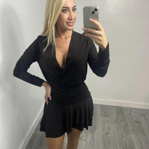 Mono marrón Mujer con Faldita 