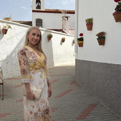 Vestido Midi Floral Elegante para Invitadas Amarillo [0]